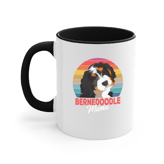 Bernedoodle Mama Dog Mom Owner Accent Mugs