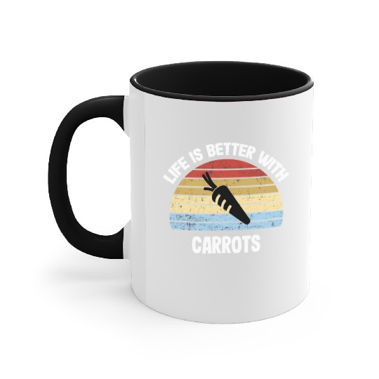Carrot Accent Mugs