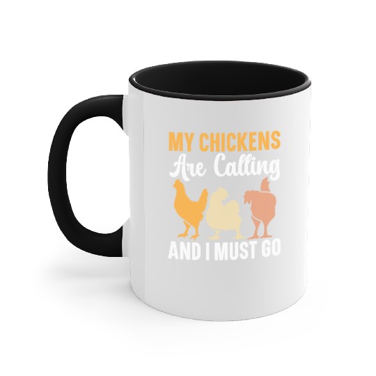 Chicken Farmer Chicken Whisperer Farm Animal Accent Mugs