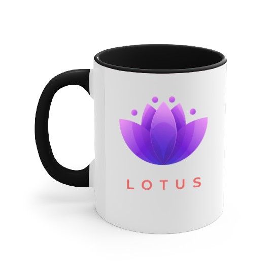 "Blooming Serenity: The Essence of Lotus Design" Accent Mugs