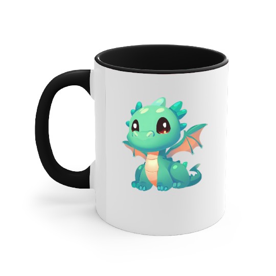 Puppy Dragon Accent Mugs