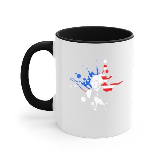 Merica George Washington Independence Day Accent Mugs