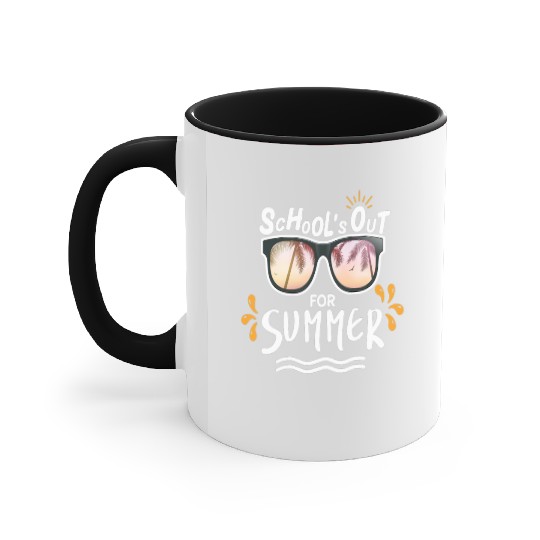 Last Day Of School Teacher Schools Out For Summer Accent Mugs