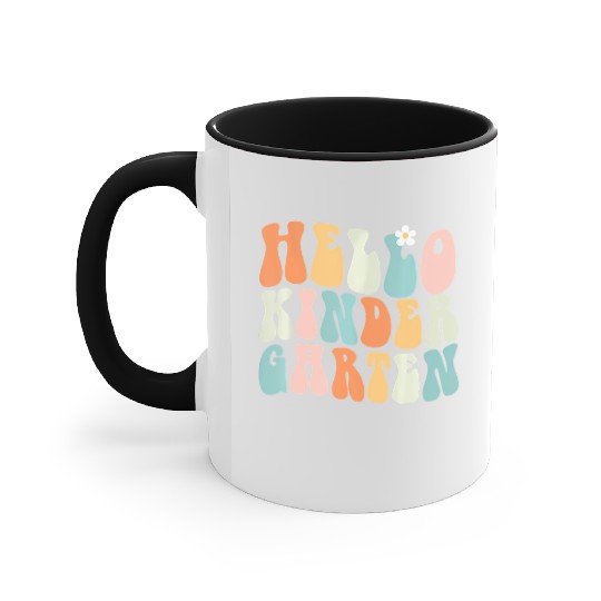 Hello Kindergarten Teacher Team Back To School Accent Mugs