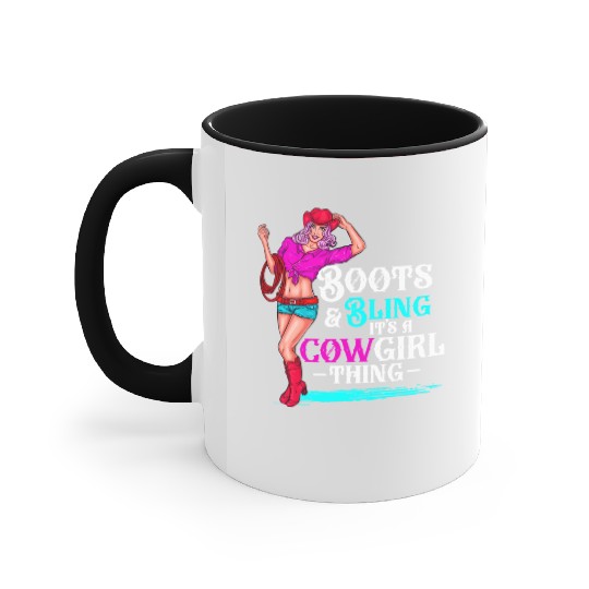 Cow Boots And Bling It'S Cow Things Western Cory Accent Mugs
