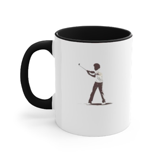 Golfer Afro Man Golf Player African American Accent Mugs