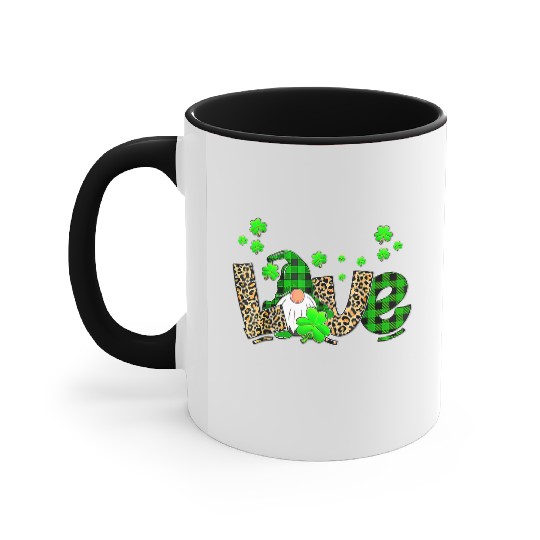 Bleached Love St Patric Day Gnomes Shamrock For Accent Mugs