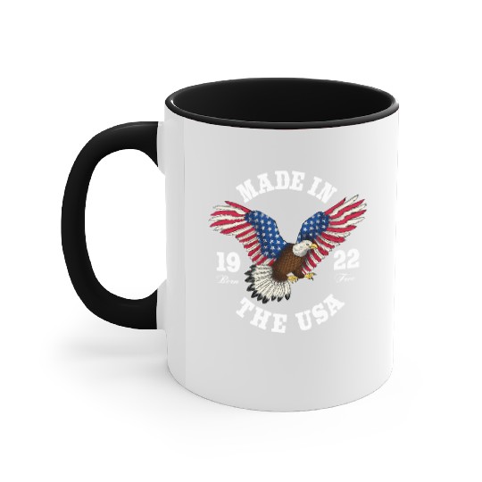100 Year Old Patriotic Eagle Usa Flag 1922 Accent Mugs
