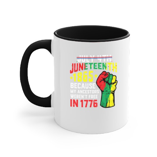 July 4Th Juneteenth 1865 African Melanin Black Pro Accent Mugs