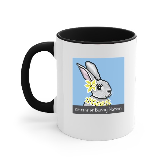 Citizens of Bunny Nation NFT #18 Artwork Accent Mugs
