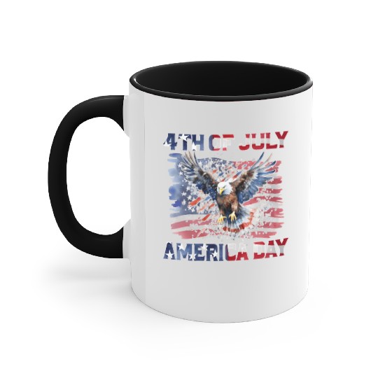 4th of july America Day Accent Mugs