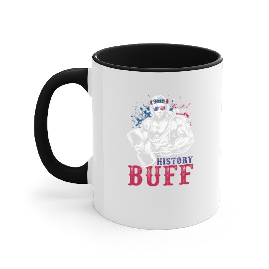 History Buff Independence Day Lincoln Patriot USA Accent Mugs