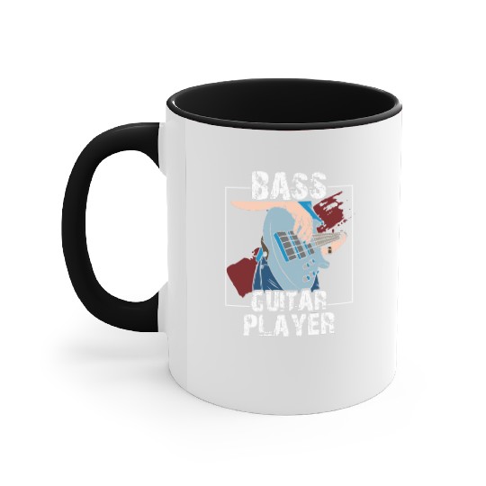 Bass Guitar Player Band Musician Music Accent Mugs
