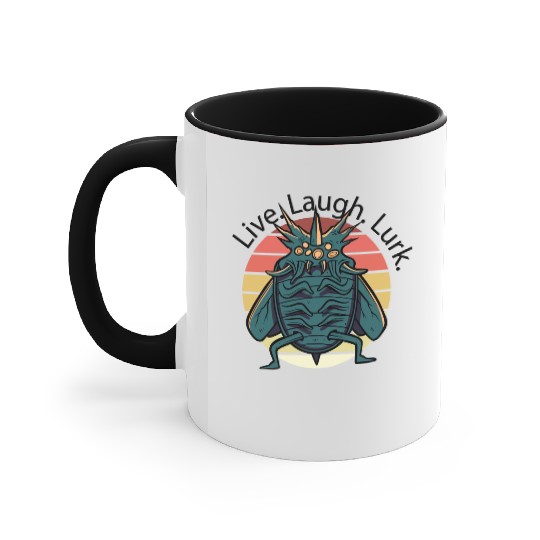 Live Laugh Lurk Accent Mugs