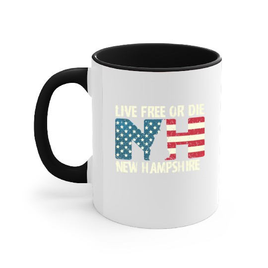 New Hampshire Patriotic Live Free Or Die Product Accent Mugs