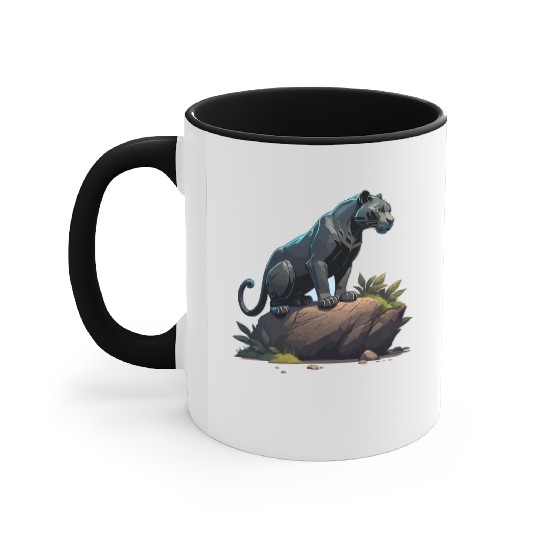 black panther Accent Mugs