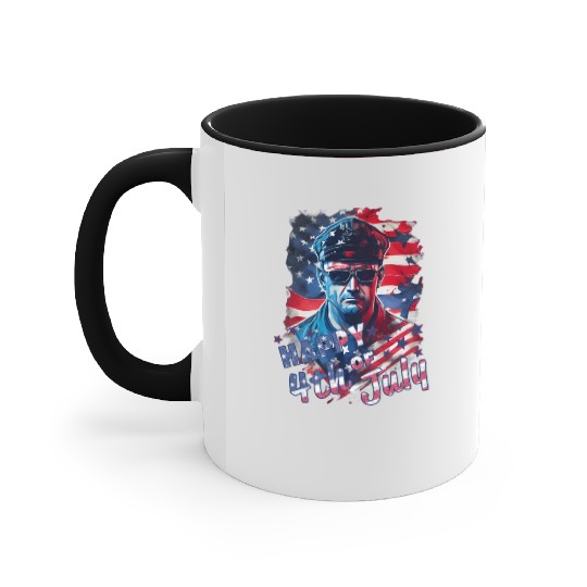 happy 4th of July Accent Mugs