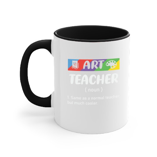 Art Teacher 70s Accent Mugs