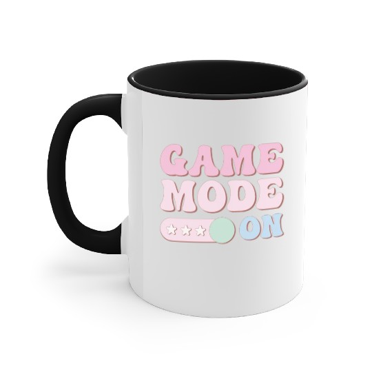 Game Mode On, Happy Game Day Accent Mugs