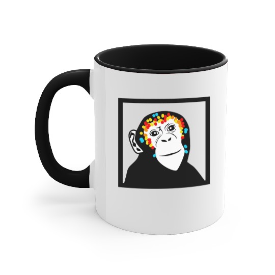Monkey Face Monkey Monkey Accent Mugs