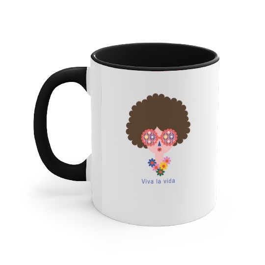 Cute Frida Kahlo In Colorful Summer Vacation Accent Mugs