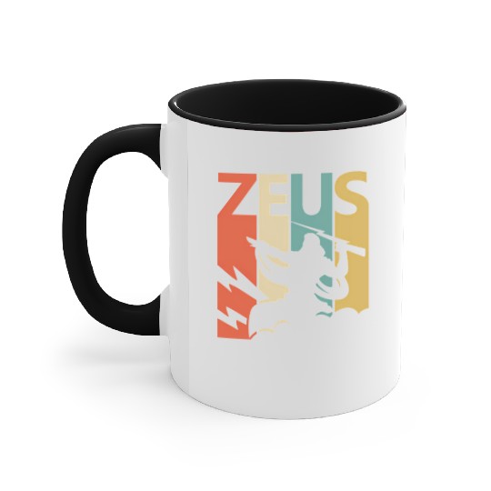 Zeus God Of Thunder - Greek Mythology Accent Mugs