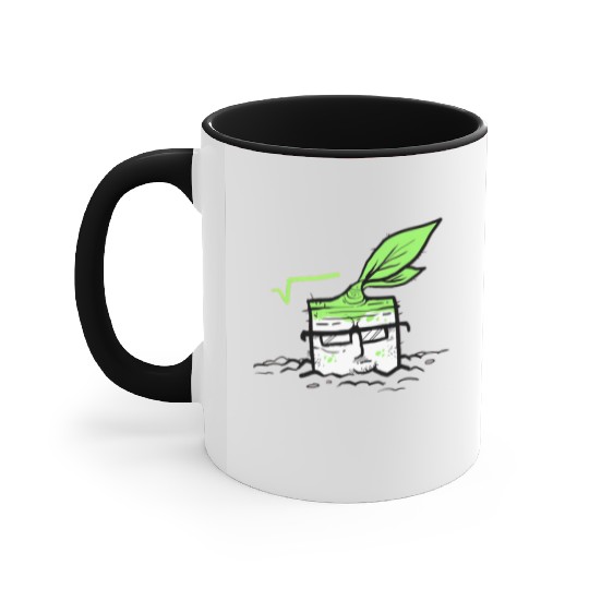 Square Root Math Accent Mugs