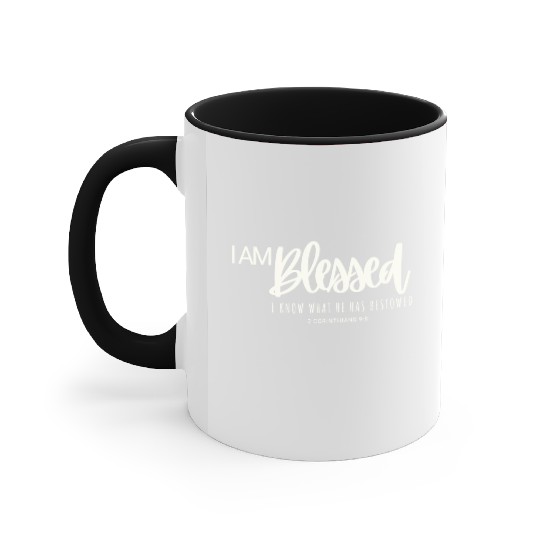 I Am Blessed Accent Mugs