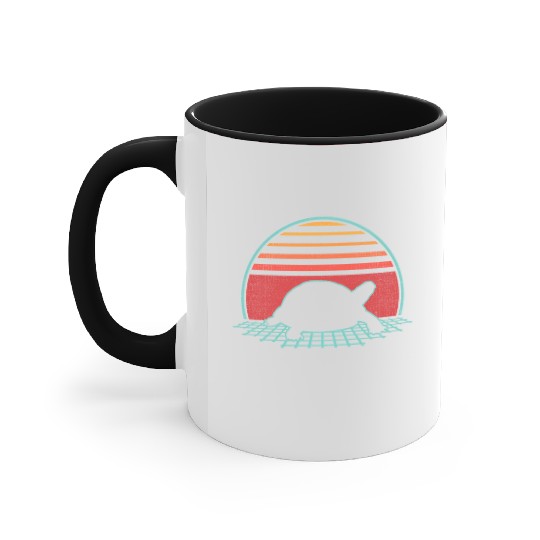 Tortoise 80S Style Accent Mugs
