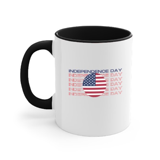 Happy independence day Accent Mugs