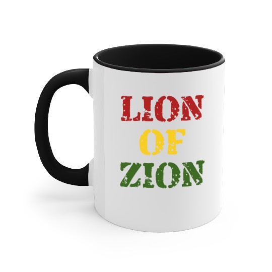 Lion Of Zion Reggae Colors Accent Mugs
