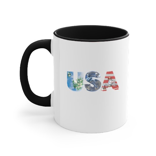 USA STATUE OF LIBERTY Comfort Colors Accent Mugs, USA