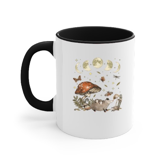 Possum Opossum Lover Owner Cottagecore Goblincore Accent Mugs