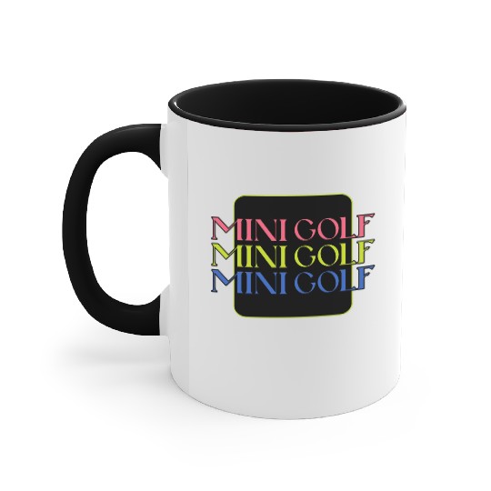 Mini Golf | Miniature Golf | Mini Golfer Accent Mugs