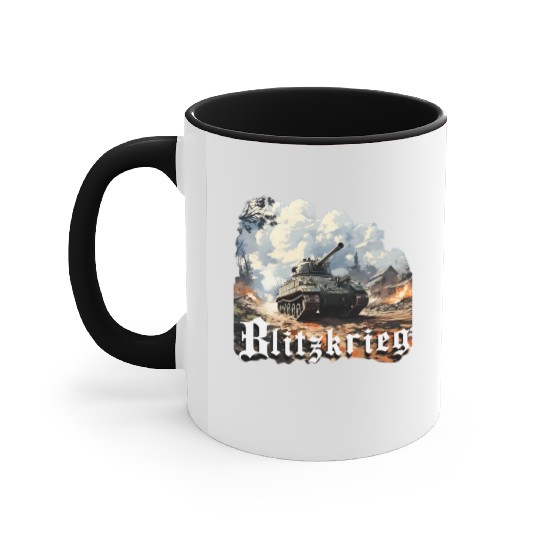 World War 2 Blitzkrieg Accent Mugs