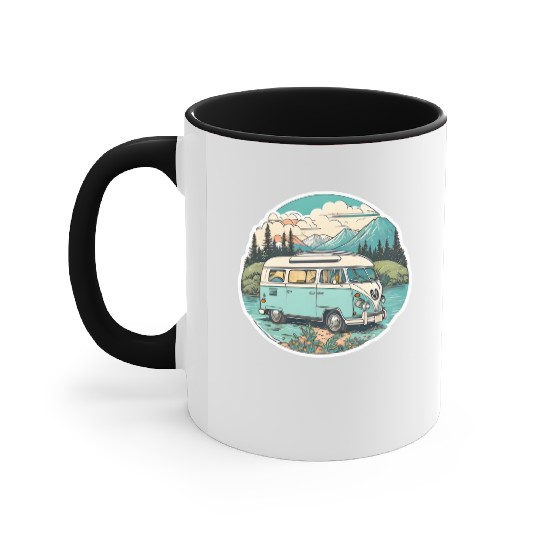 Classic Camper Van Accent Mugs