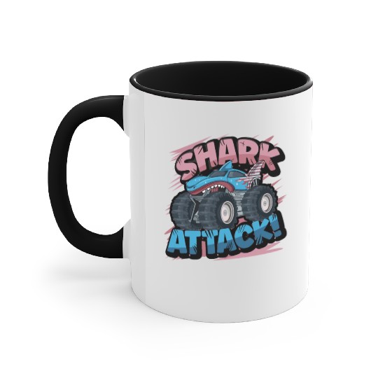 Monster Truck Shark Attack Week 2023 Accent Mugs
