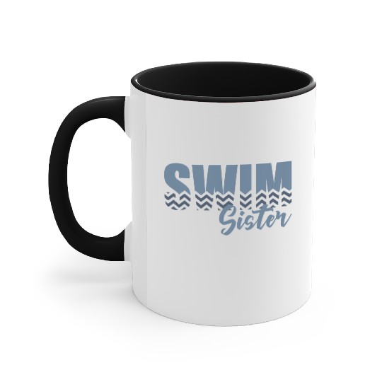 Swim Sister Accent Mugs
