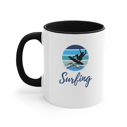 Wave Chasers: Embrace Surfing Accent Mugs
