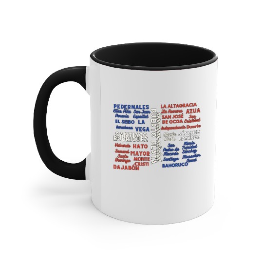 Dominican Cities: Provincias Dominican Republic Accent Mugs