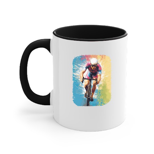Racing Bike Racing Bicycle Race Bicycle Race Accent Mugs