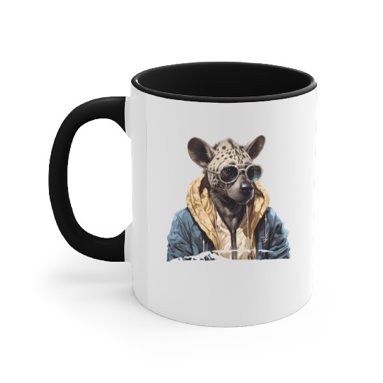 Street Style Spotted Hyena | Hyena Lovers Accent Mugs