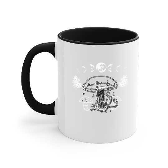 Mushroom Aesthetic Cute Fungi Lover Cottagecore Accent Mugs