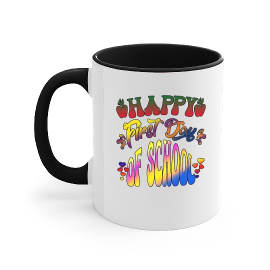 Happy Last Day Of School Teacher Student Graduatio Accent Mugs