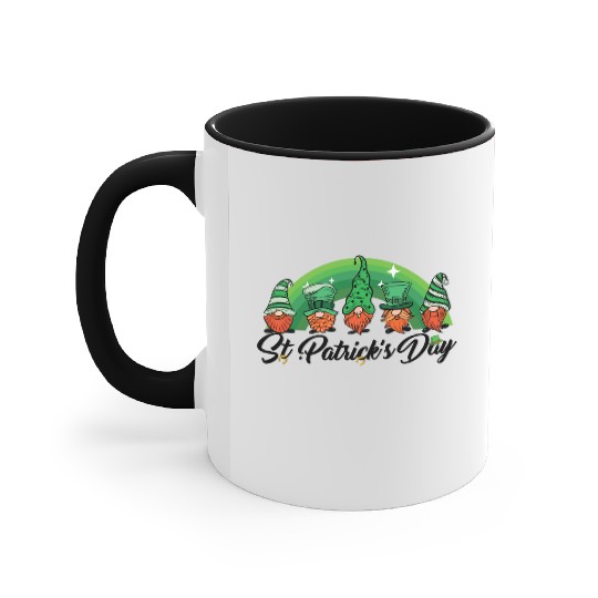 Saint Patrick s Day Horseshoe Clover Shamrock Accent Mugs