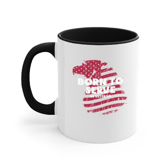 American Veteran | US Veteran | Military Veteran Accent Mugs