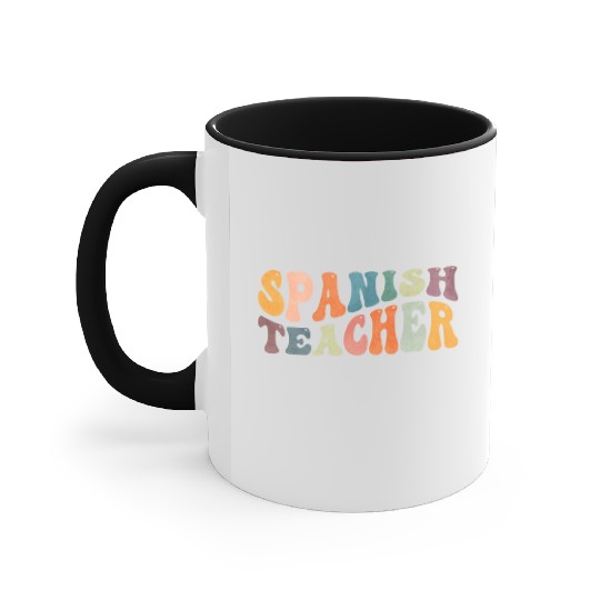 Groovy Spanish Teacher Maestra Bilingual Teaching Accent Mugs