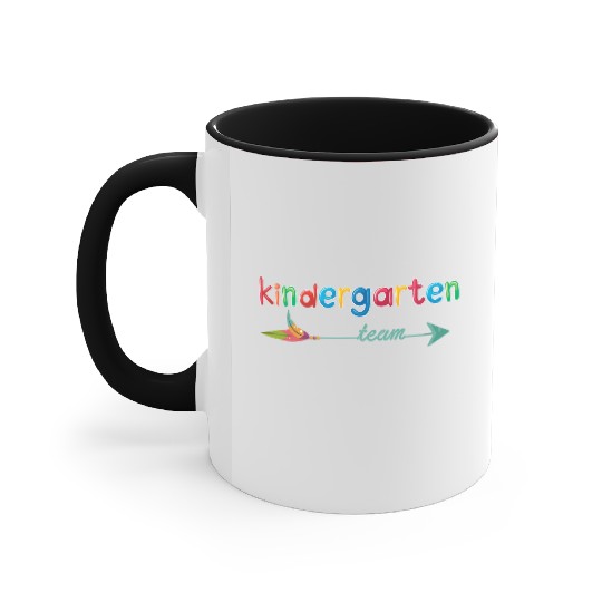 Kindergarten Teacher Team Accent Mugs
