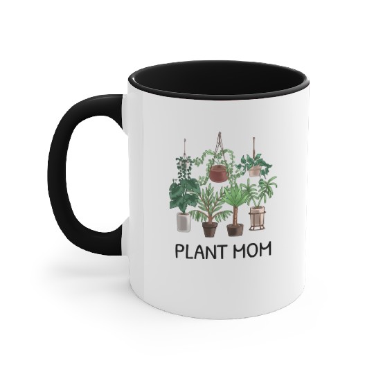 Plant Mom Potted Plant Lover Accent Mugs