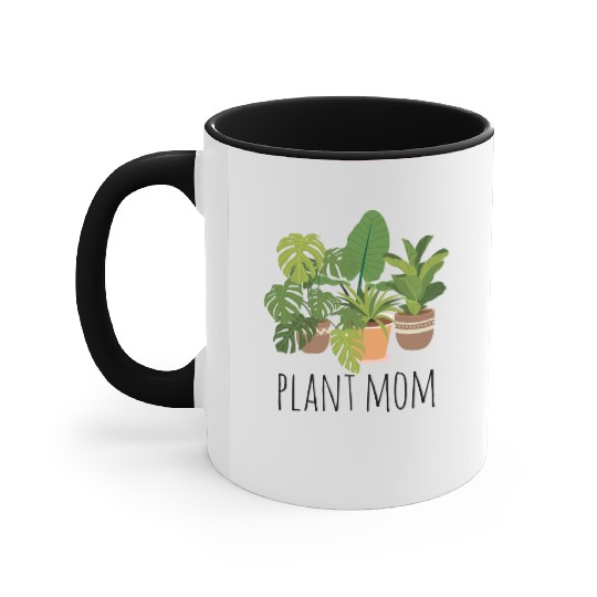 Houseplants Galore Plant Mom Accent Mugs